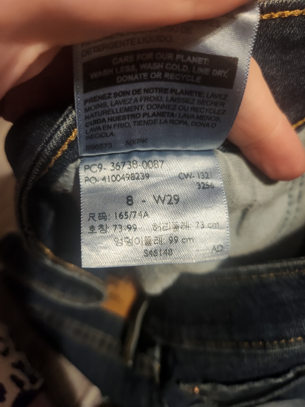 Signature by Levi Strauss Dark Blue Straight Leg Jeans